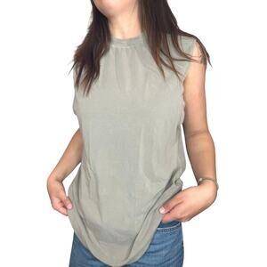 Skims Sleeveless Top Sage Green Cotton Spandex Women’s XXL